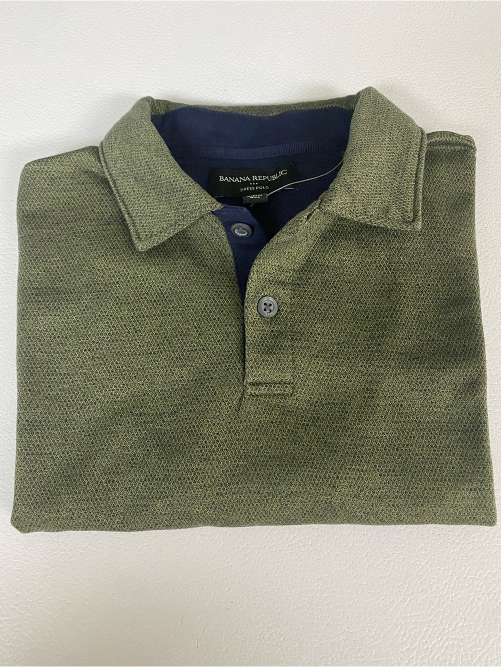 Banana Republic Olive Green Men's Polo